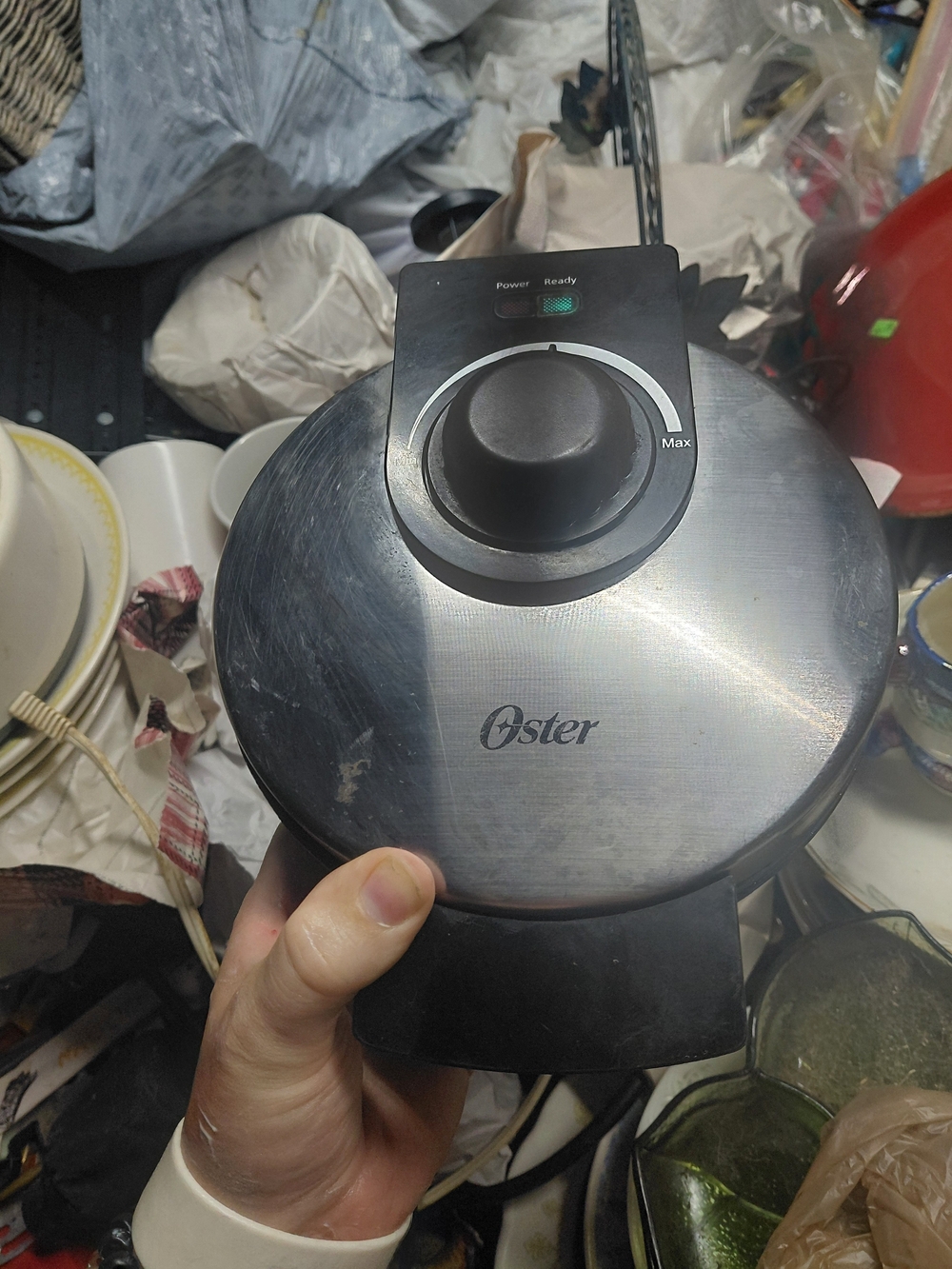 Oster Electric Waffle Maker in Brushed Stainless